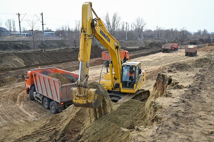 В Волгограде строят новый участок Первой продольной магистрали